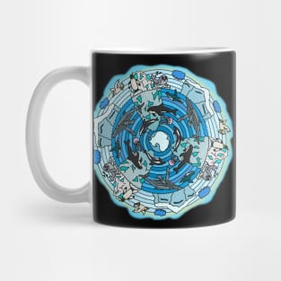 Antarctica Themed Mandala Mug